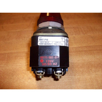 Allen Bradley 800T-P16R Pilot Light Red 800TP16R W 40171-002-01 - Used