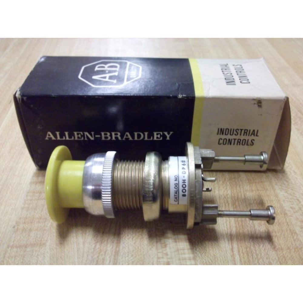 Allen Bradley 800H-DP6 Button 800HDP6 Yellow