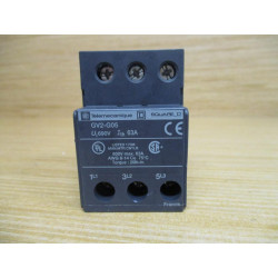 Telemecanique GV2-G05 Square D Terminal Block GV2G05 - New No Box