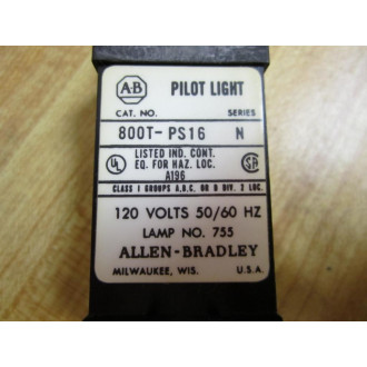 Allen Bradley 800T-PS16 Pilot Light 800TPS16 - New No Box