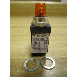 Allen Bradley 800T-PSD16A Pilot Light 800TPSD16A AmberSeries T - New No Box
