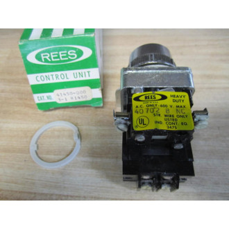 Rees 41450-000 Push Button Operator Broken Bulb - New No Box