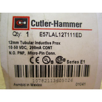 Cutler Hammer E57LAL12T111ED Eaton Proximity Switch Series E1