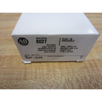 Allen Bradley 802T-ALPN Limit Switch 802TALPN Series J