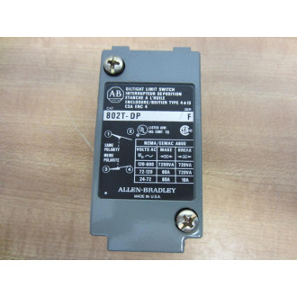 Allen Bradley 802T-DP Limit Switch 802TDP WO Operator Head - New No Box
