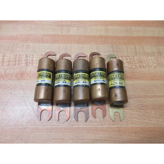 Buss ACK-60 Bussmann Fuse Cross Ref 1CR61 (Pack of 5) - New No Box