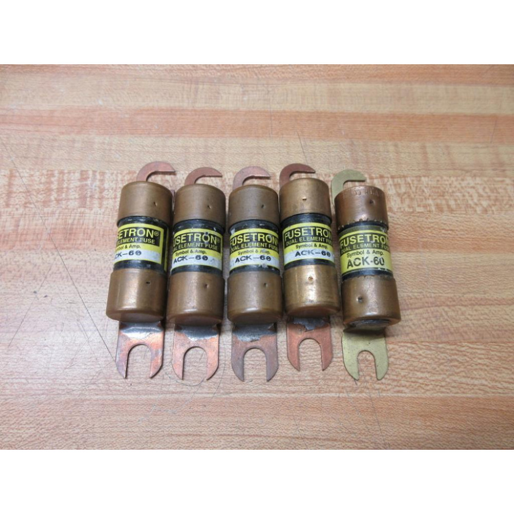 Buss ACK-60 Bussmann Fuse Cross Ref 1CR61 (Pack of 5) - New No Box