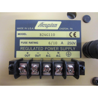 Acopian B24G110 Regulated Power Supply - New No Box