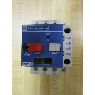 Telemecanique GV1-M07 Motor Protector GV1M07 W GV1-A01 - Used