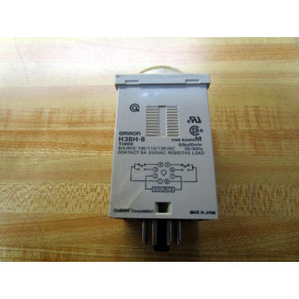 Omron H3BH-8 Timer H3BH8 0.5-10Min 100110120Vac - Used