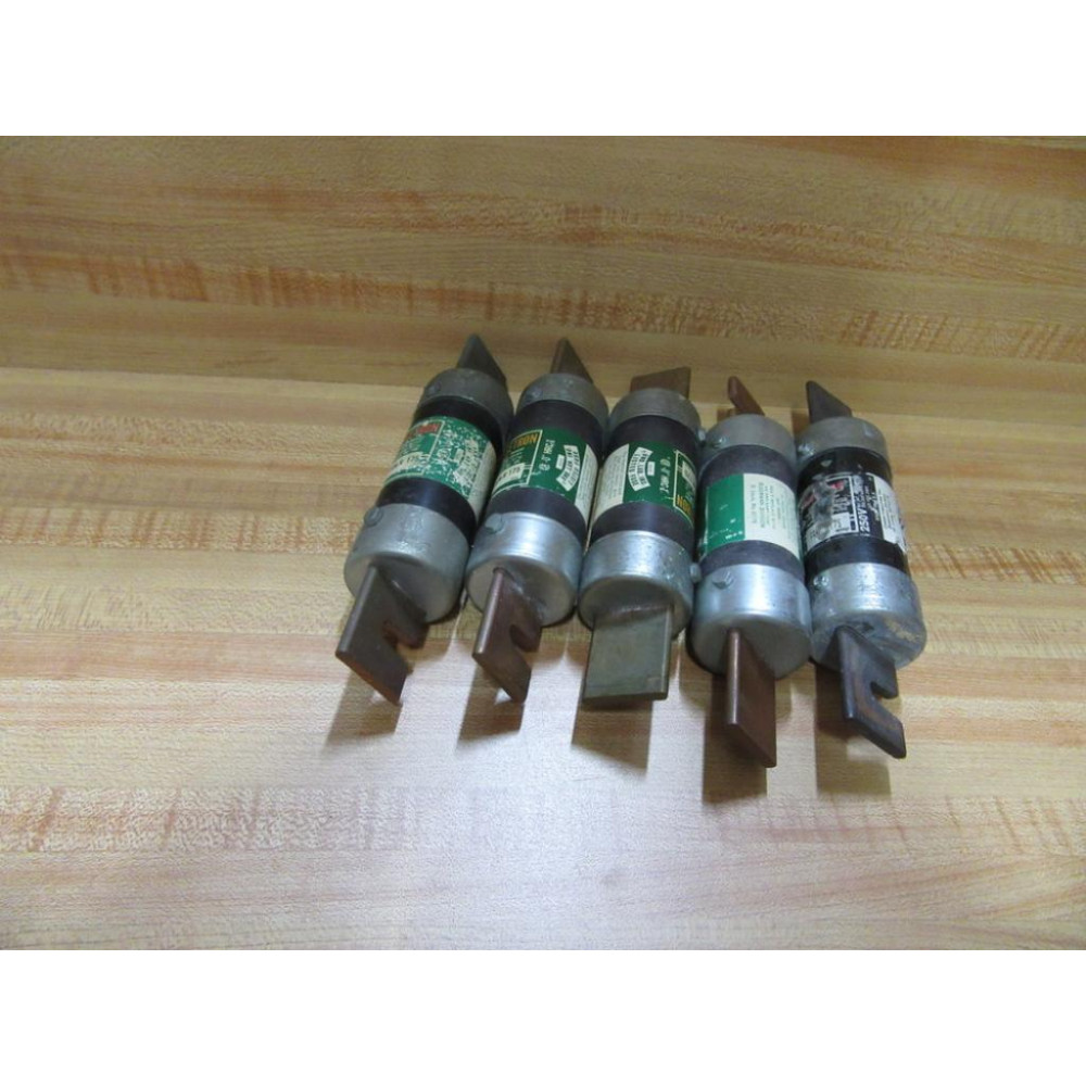 Bussmann FRN-R-175 Buss Fusetron Fuse FRNR175 (Pack of 5) - Used