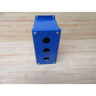 Hoffman E-3 PBX Three Pushbutton Enclosure E3PBX Blue - New No Box