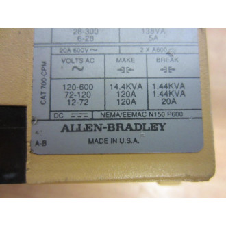 Allen Bradley 700-P000A1 Relay 700P000A1 Series B - New No Box