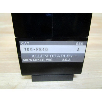 Allen Bradley 700-P000A1 Relay 700P000A1 w700-PB40 - Used