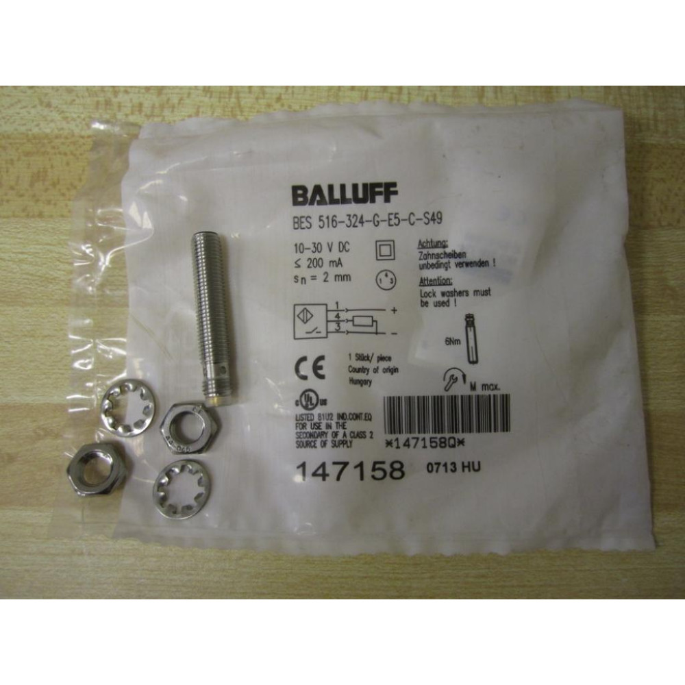 Balluff BES-516-324-G-E5-C-S49 Switch BES516324GE5CS49 147158