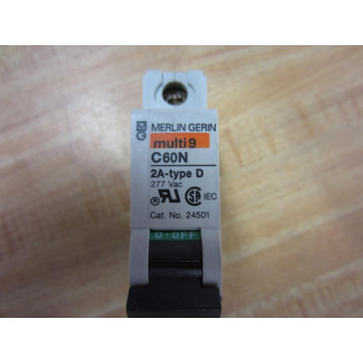 Square D 24501 Merlin Gerin Breaker 2A MG24501 Schneider - Used