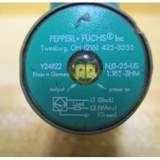 Pepperl + Fuchs NJ3-25-US-1.185-BHM Sensor NJ325US1185BHM - Used