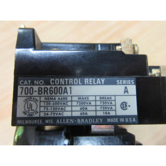 Allen Bradley 700-BR600A1 Control Relay 700BR600A1 Series A 76A113 - New No Box