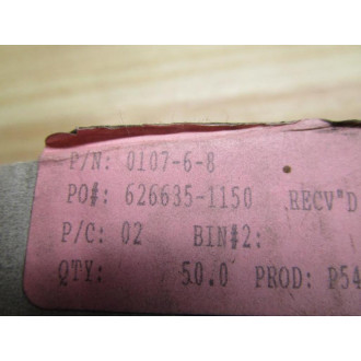 Parker 0107-6-8 Pipe Adapter PHC0107-6-8 (Pack of 25)