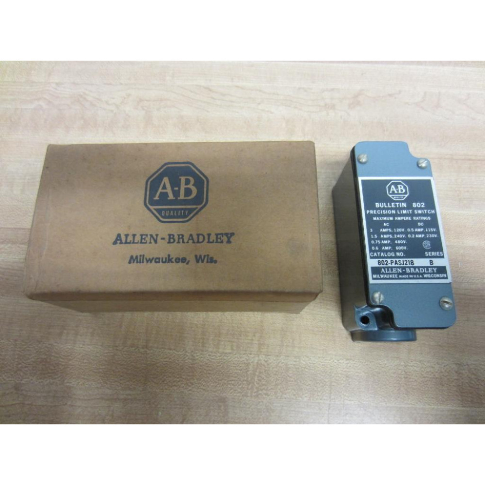Allen Bradley 802-PASJ218 Limit Switch 802PASJ218 Ser B