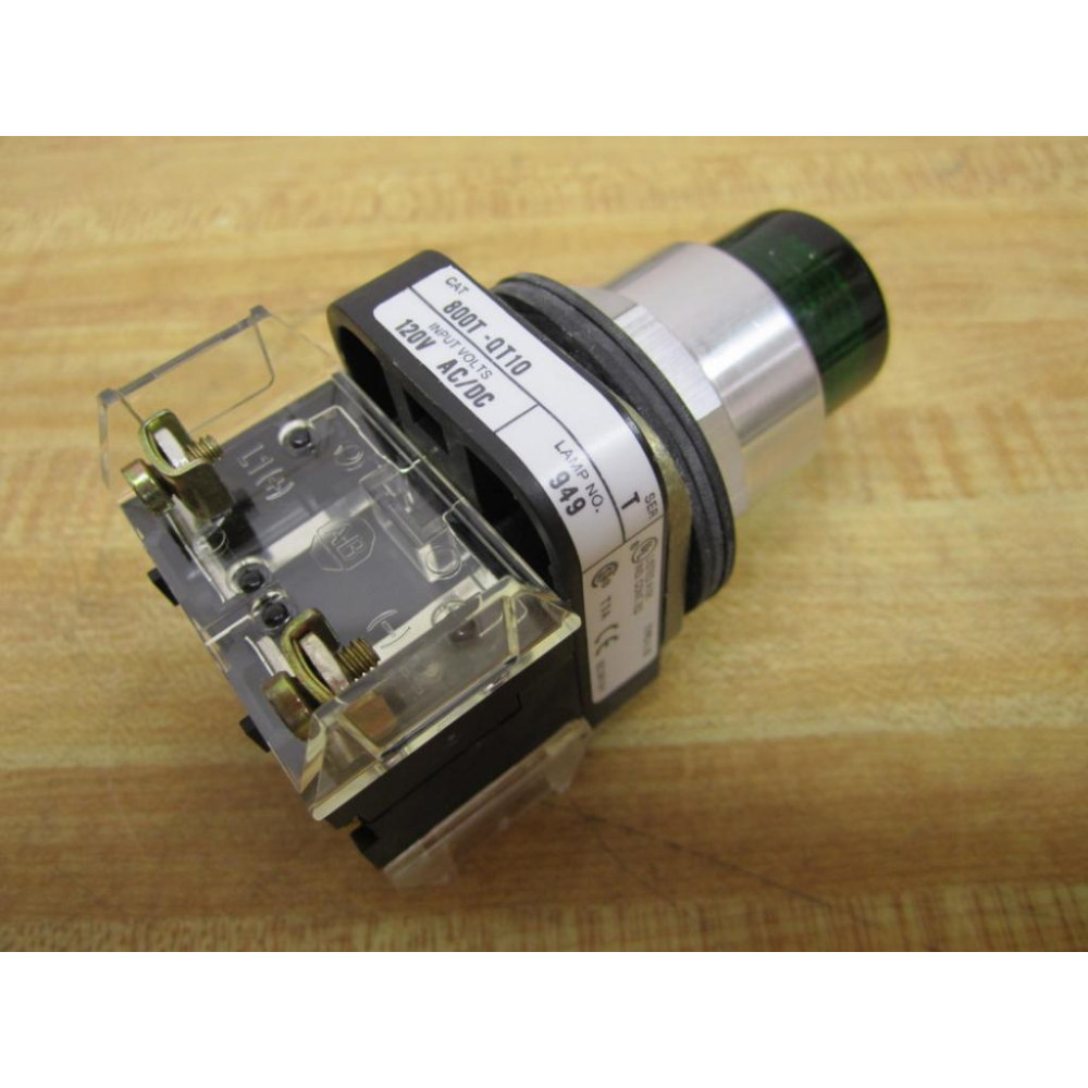 Allen Bradley 800T-QT10 Push Button Green 800T-QT10G - New No Box