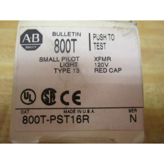 Allen Bradley 800T-PST16 Pilot Light Series N 800T-PST16R Red (Pack of 4)