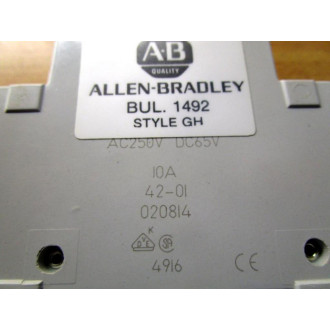 Allen Bradley 1492-GHD100 10A Circuit Breaker 1492GHD100 - New No Box