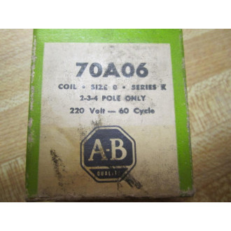 Allen Bradley 70A06 Coil Size 0 7OAO6 70AO6 Series K