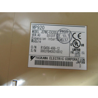 Yaskawa Electric JEPMC-EX200 Expansion Interface Module MP920 - Used