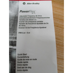 Rockwell Automation 22B-QS001E-MU-P PowerFlex40 AC Drive Manual - New No Box