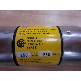 Bussmann LPN-RK-150SP Low Peak Fuse  LPNRK150SP 250 VDC - New No Box