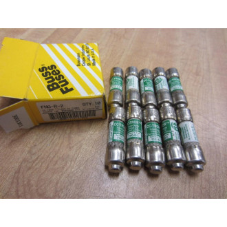 Buss FNQ-R-2 Bussmann Fuse Cross Ref 6F114 (Pack of 10)