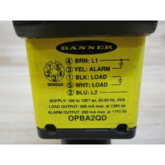Banner OPBA2QD Power Block 27186 OBFXCPC wSensor OSBFX - Used