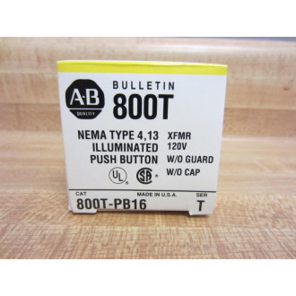 Allen Bradley 800T-PB16 Pushbutton Series T