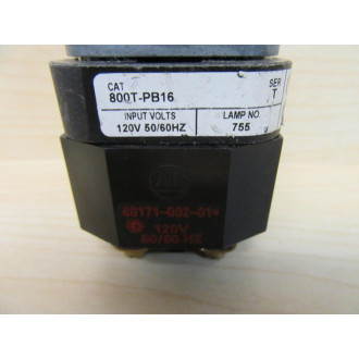 Allen Bradley 800T-PB16 Pushbutton Series T - Used