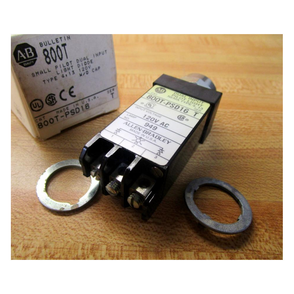 Allen Bradley 800T-PSD16 Pilot Light 800TPSD16 WO Cap (Pack of 7)