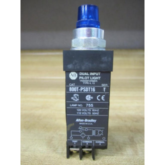 Allen Bradley 800T-PSDT16B Pilot Light Blue Cap 800TPSDT16B - New No Box