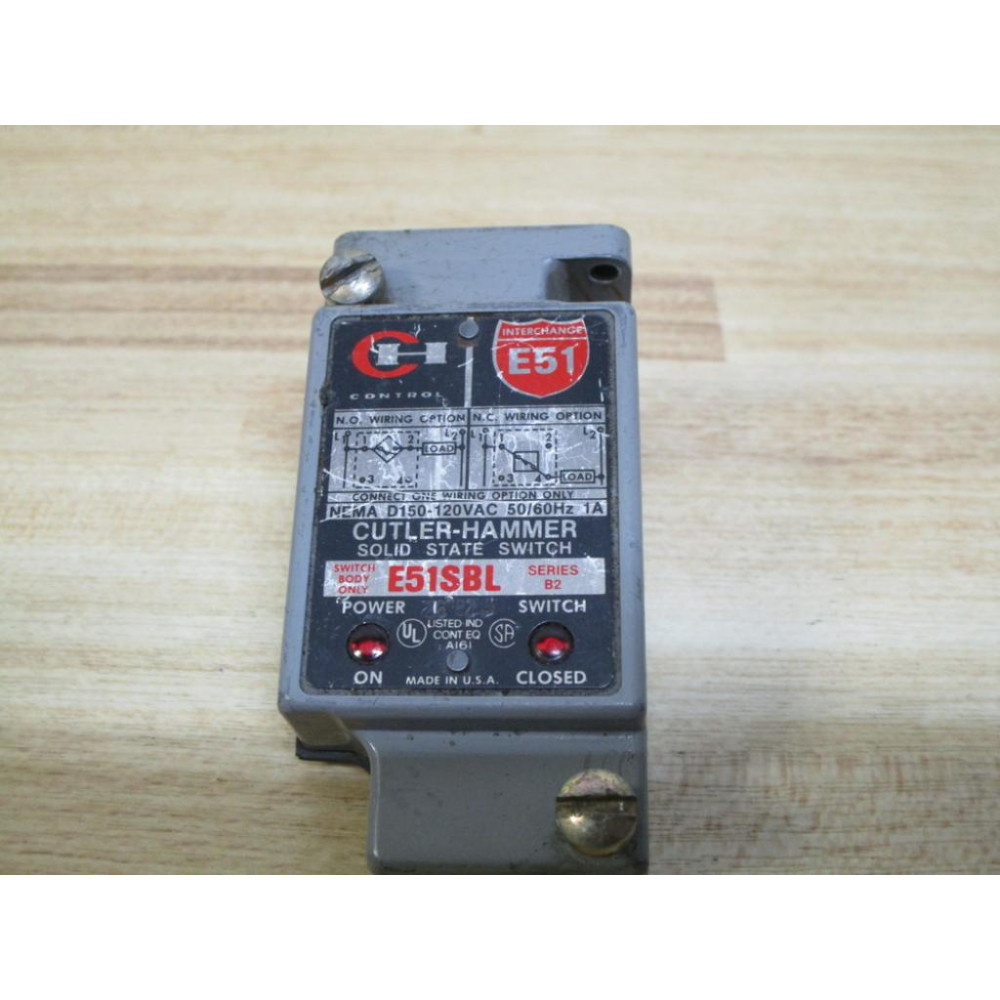 Cutler Hammer E51SBL Eaton Switch Body Ser B2 - Used