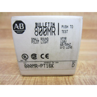 Allen Bradley 800MR-PT16K Pilot Light 800MRPT16K WO Lens, W800M-XAK