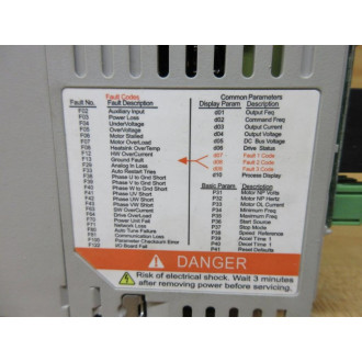 Allen Bradley 22B-D4P0N104 Powerflex 40 AC Drive 22BD4P0N104 WO Cover - Used