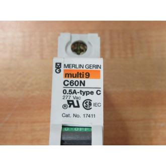 Merlin Gerin 17411 Square D Breaker 0.5A MG17411 Schneider