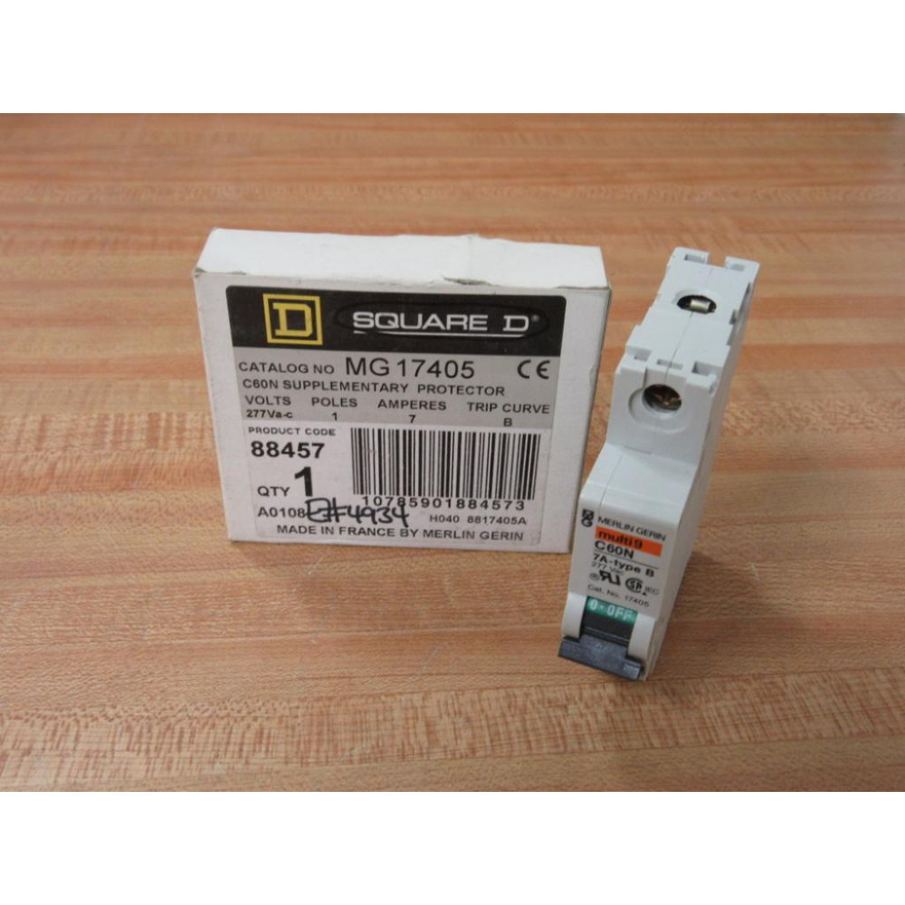 Merlin Gerin 17405 Square D Breaker 7A MG17405 Schneider