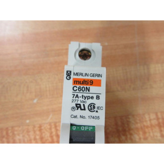 Merlin Gerin 17405 Square D Breaker 7A MG17405 Schneider