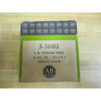Allen Bradley X-36182 Overload Relay X36182 Left Hand