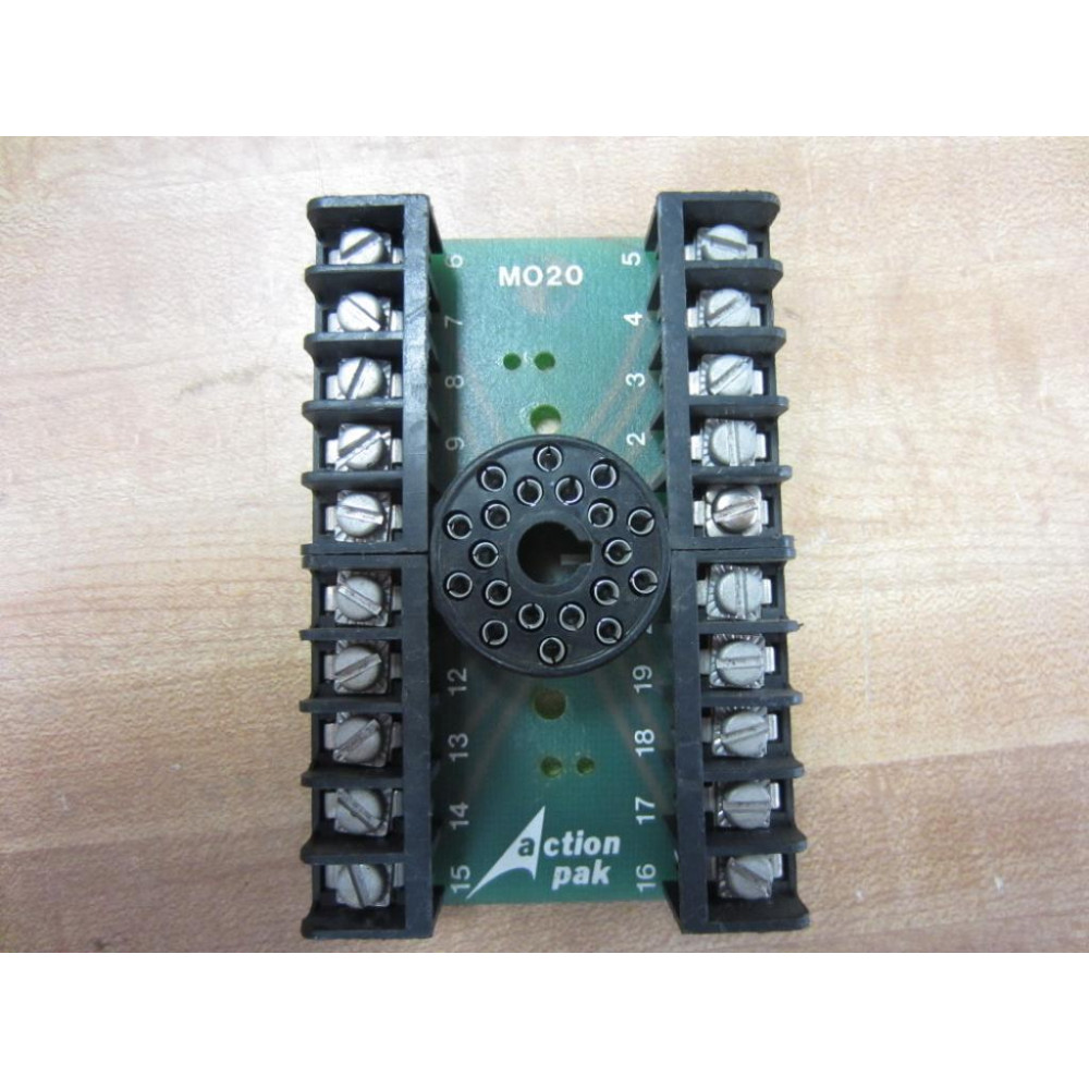 Action Pak MO20 Relay Socket Terminal M020 - Used