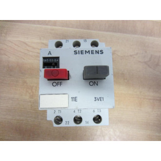 Siemens 3VE1-010-2E Starter 3VE10102E - Used
