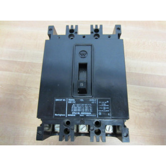 Cutler Hammer FB3015L Westinghouse 15A Circuit Breaker - Used