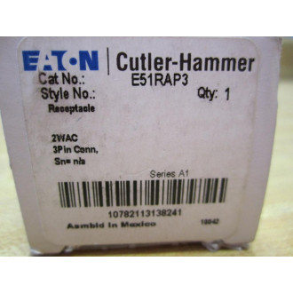 Cutler Hammer E51-RAP3 Eaton Receptacle E51RAP3