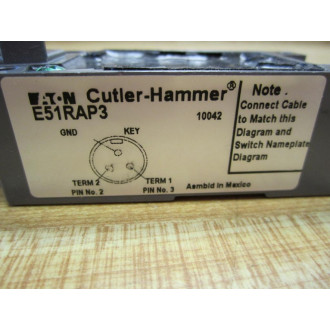 Cutler Hammer E51-RAP3 Eaton Receptacle E51RAP3