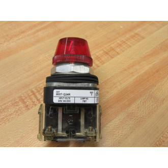 Allen Bradley 800T-Q24R Pilot Light  800TQ24R Red Blank Ser.T - New No Box